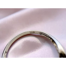 Load image into Gallery viewer, 10K White Gold Natural Opal & Halo Diamond Ring Size 6- White Opal Ring -1.7g