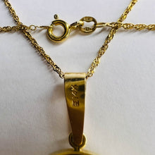 Load image into Gallery viewer, Roman Coin Necklace - 14K Yellow Gold Bezel Set Ancient Silver Emperor Commodus Pendant - 177-192 AD - 18 Inch Chain Antique Fine Jewelry