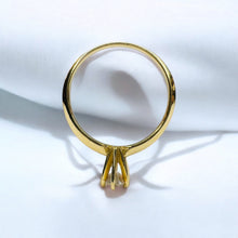 Load image into Gallery viewer, Diamond Solitaire Ring - 14K Yellow Gold 1/3 CT Round Cut Natural Diamond 4.1mm Prong Set - Size 6.25 Polished Engagement Fine Jewelry