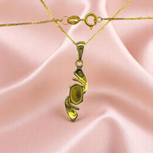 Load image into Gallery viewer, Australian Opal Necklace - 18K Yellow Gold Natural White Boulder Opal Oval Cabochon Pendant - 17 Inch Chain - High Karat Fine Jewelry