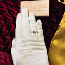Load image into Gallery viewer, 14K Gold- Natural Pink Sapphire Ring -Round Cut Rope Band -Size 6 -James Allen Engagement Ring White Gold Wedding Ring September Birthstone Christmas Gift Anniversary Gift for Wife Birthday Gift for Her Burmese RUby Ring James Allen 14K Gold Pink Sapphire Diamond Ring | Natural Pink Sapphire Engagement Ring | Romantic Fine Jewelry | White Gold | Feminine Ring