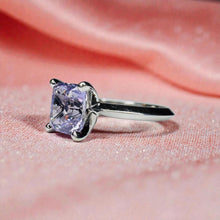 Load image into Gallery viewer, Lavender Violet Sapphire Ring - James Allen 14K White Gold Radiant Cut Natural 1.52ct - Size 6 - September Birthstone Estate Fine Jewelry