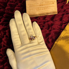 Load image into Gallery viewer, Purple Rhodolite Garnet Three Stone Ring - Estate 10K Yellow Gold Rare Dragon Garnet - 2.5 CTTW - Size 7.25 - 2.5g Estate Fine Jewelry