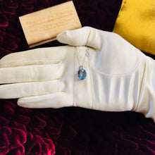Load image into Gallery viewer, 10K White Gold LARGE Mystic Topaz & Diamond Necklace -18"- 6CTTW -Rainbow Pale Pastel Rainbow Topaz Necklace 2.7g Fairytale Fantasy Necklace