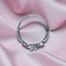 Load image into Gallery viewer, Diamond Scroll Engagement Ring - 10K White Gold 1/3CT Fairytale Ornate Band Size 6.5 - Round Cut Diamond Prong Channel Set Fine Jewelry