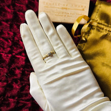 Load image into Gallery viewer, Old Mine Cut Diamond Ring - Antique Edwardian 14K Gold Solitaire - Size 9.5 - Circa 1910 Handmade Engagement Wedding Fine Jewelry