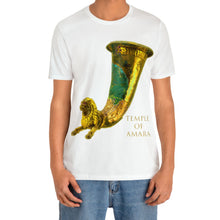 Load image into Gallery viewer, Temple of Amara &quot;Nisa&quot; Tshirt For Men and Women Ancient Parthian Lion Drinking Horn Unisex Tee
