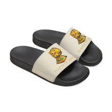 Load image into Gallery viewer, Temple of Amara &quot;Sultan of Tipu&quot; Men&#39;s Slide Sandals Cheetah Head Tiger Head with Jewels
