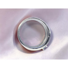 Load image into Gallery viewer, VINTAGE 10K White Gold -Natural Aquamarine Ring -Size 8 -Split Shank -3g Artisan
