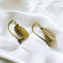 Load image into Gallery viewer, 10k Gold Antique Emperor Maximilian Gold Coin Earrings Emperador Maximiliano 1g
