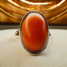 Load image into Gallery viewer, Antique 10k Gold Carnelian Ring size 6 Victorian Cabochon Ring 3.8g
