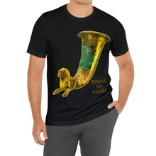 Load image into Gallery viewer, Temple of Amara &quot;Nisa&quot; Tshirt For Men and Women Ancient Parthian Lion Drinking Horn Unisex Tee
