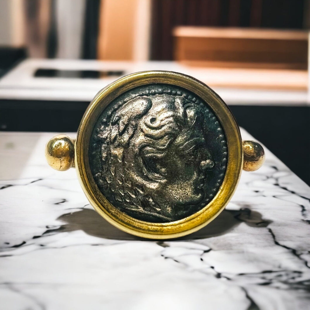 Roman Coin Ring - BLOU Amsterdam - Historical 1780 years old coin in ring