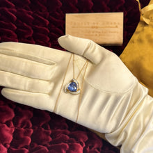Load image into Gallery viewer, VINTAGE 10K Gold Trillion Tanzanite &amp; Diamond Necklace 3 Carat T.W. - 20" -3.9g
