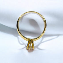 Load image into Gallery viewer, Diamond Solitaire Ring - 14K Yellow Gold 1/3 CT Round Cut Natural Diamond 4.1mm Prong Set - Size 6.25 Polished Engagement Fine Jewelry
