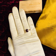 Load image into Gallery viewer, 10K Rose Gold -Natural Rhodolite Garnet &amp; Diamond Ring - Size 7.5- 2 CTTW Large Oval Cut Earth Mined Garnet Ring -2.2g - January Birthstone
