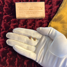 Load image into Gallery viewer, Ruby Gold Nugget Earrings - Antique Victorian 14K Yellow Gold 22K Alaskan Nugget Stud - 1/2ct Natural Oval Ruby Gold Rush Era Fine Jewelry

